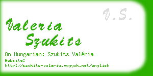 valeria szukits business card